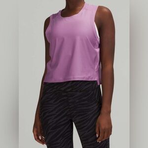 Lululemon Mesh Back Cropped Train Tank Top